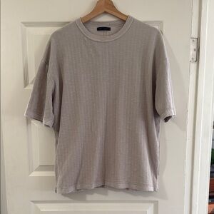 Zara Men's Gray Casual T-Shirt